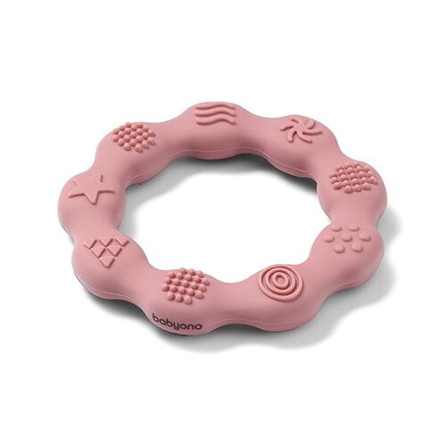 Gryzak BABYONO Ring 825/02 Różowy