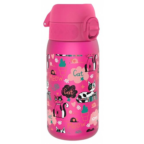 Butelka plastikowa ION8 Koty I8RF350PPCATS Różowy