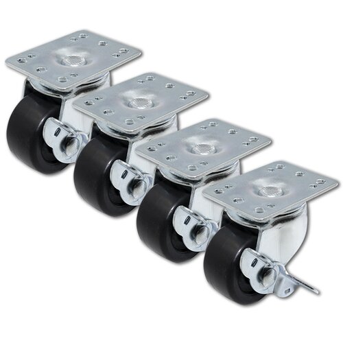 Zestaw kółek QOLTEC 54507 (4 szt.)
