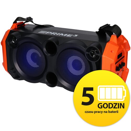 Power Audio PRIME3 APR31 SLAM, 32W,Bluetooth,Bateria 5 godzin,Wejście mikrofonowe,Tuner FM,Regulacja niskich i wysokich tonów