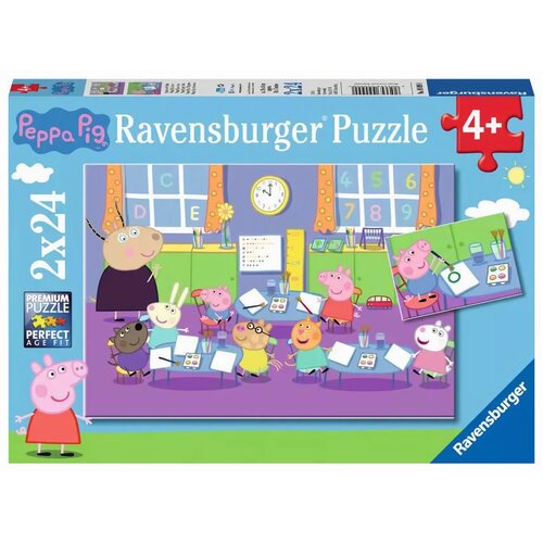 Puzzle RAVENSBURGER Świnka Peppa i cała klasa 9099 (48 elementów)