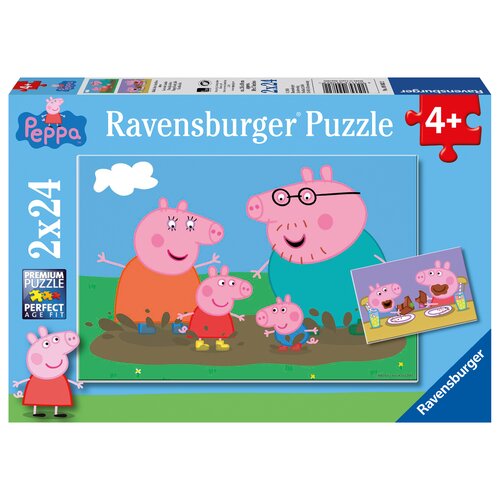 Puzzle RAVENSBURGER Świnka Peppa Zabawa w błocie 9082 (48 elementów)