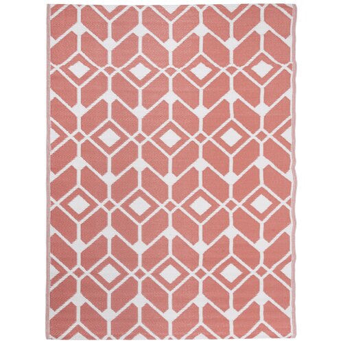 Dywan zewnętrzny MULTIDECOR Sara 160 x 220 cm Różowo-Biały