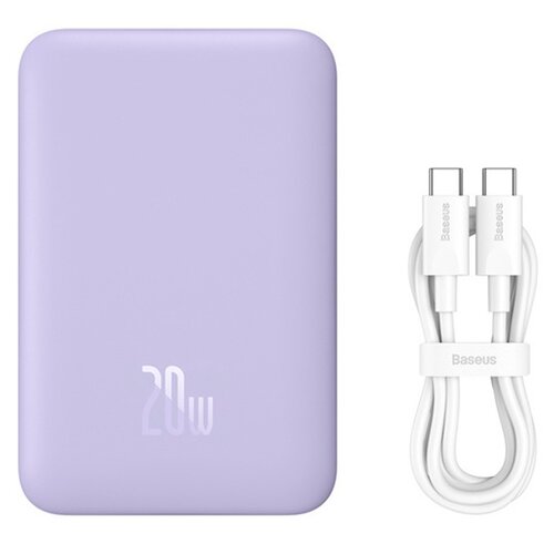 Powerbank BASEUS Magnetic Mini 10000 mAh 20W Fioletowy