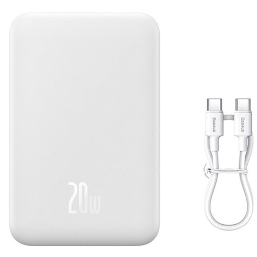 Powerbank BASEUS Magnetic Mini 20000 mAh 20W Biały