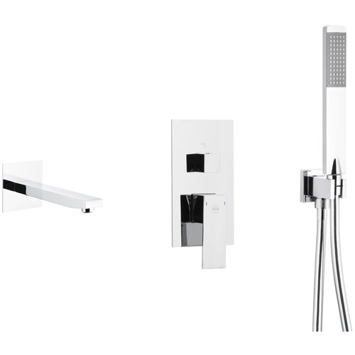 Zestaw wannowy podtynkowy KFA ARMATURA Logon 5139-401-00 Chrom