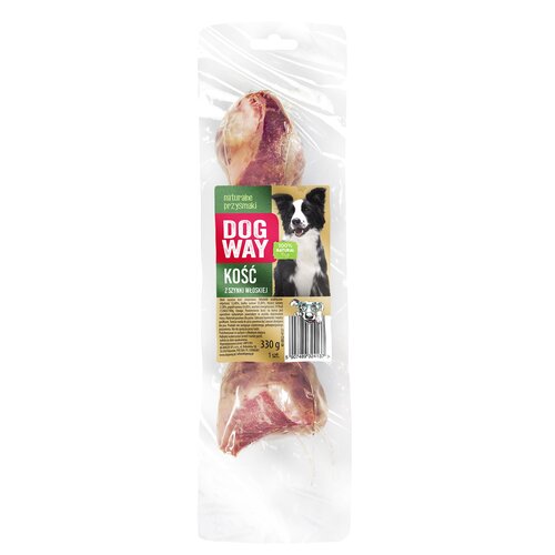 Przysmak dla psa DOGWAY 100% Natural Kość z szynki włoskiej 330 g