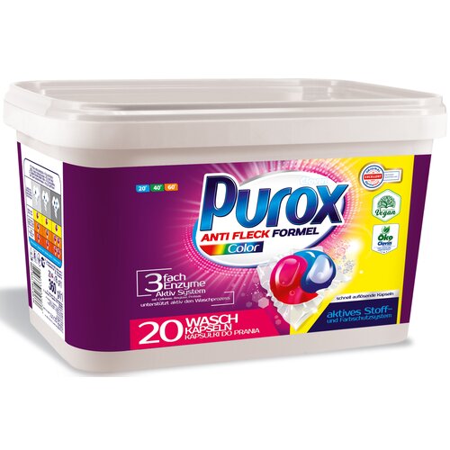 Kapsułki do prania PUROX Color - 20 szt.
