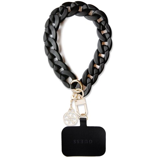 Zawieszka do telefonu GUESS Universal Big Hand Strap 4G Czarny