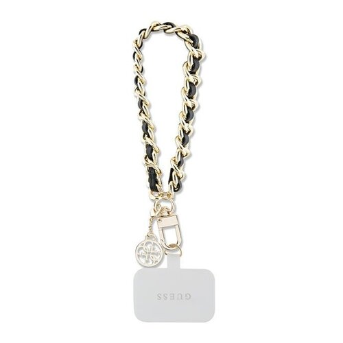 Zawieszka do telefonu GUESS Saffiano Chain 4G Charm Czarny