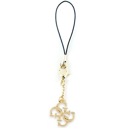 Zawieszka do telefonu GUESS Phone Strap 4G Glitter Charm Złoty