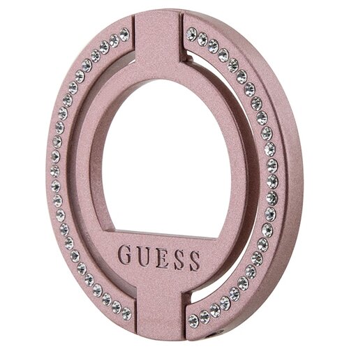 Uchwyt i podstawka GUESS Ring Stand MagSafe Różowy
