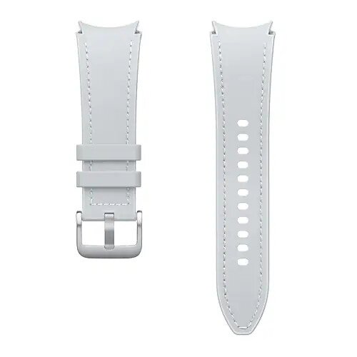 Pasek do Samsung Galaxy Watch 6 Eco-Leather (20mm) S/M Srebrny