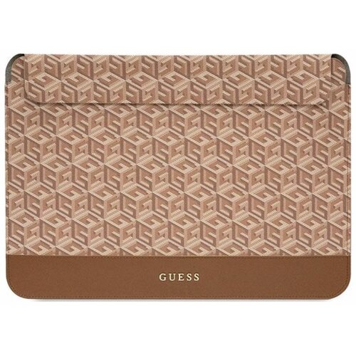 Etui na notebooka GUESS GCube Stripes Computer Sleeve 14 cali Brązowy