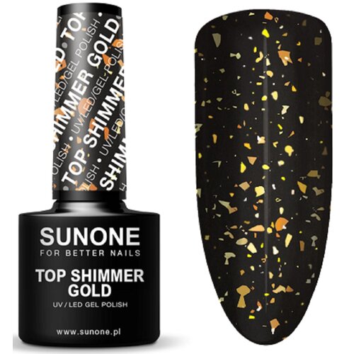 Top hybrydowy SUNONE Top Shimmer Gold 5ml