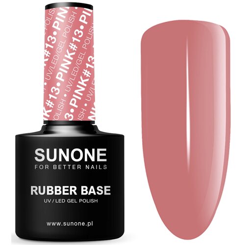 Baza hybrydowa SUNONE Rubber Base Pink 13 12 ml