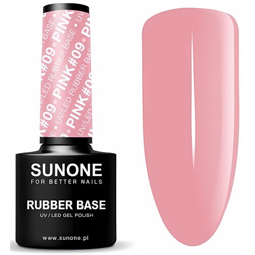 Baza hybrydowa SUNONE Rubber Base Pink 09 5ml