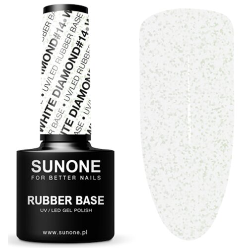 Baza hybrydowa SUNONE Rubber Base White Diamond 14 5ml