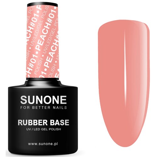 Baza hybrydowa SUNONE Rubber Base Peach 01 12 ml