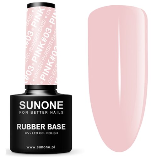 Baza hybrydowa SUNONE Rubber Base Pink 03 5ml