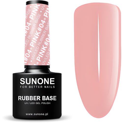 Baza hybrydowa SUNONE Rubber Base Pink 04 5 ml