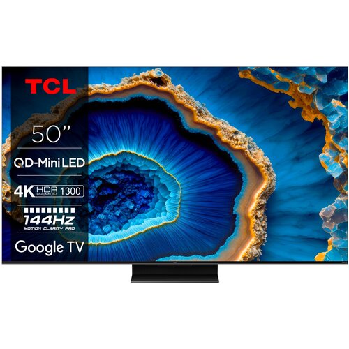 Telewizor TCL 50C809 50'' MINILED 4K 144Hz Google TV Dolby Vision Dolby Atmos HDMI 2.1