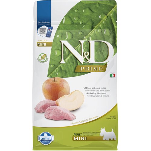 Karma dla psa FARMINA N&D Prime Dzik z jabłkiem Adult Mini 800 gr
