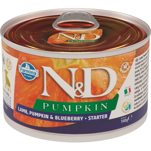 Karma dla psa FARMINA N&D Pumpkin Jagnięcina z dynią i borówką Starter 140 g