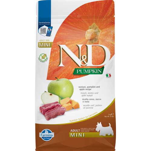 Karma dla psa FARMINA N&D Pumpkin Vension Jeleń z dynią i jabłkiem Adult Mini 2 kg