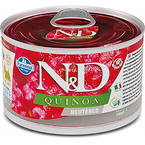 Karma dla psa FARMINA N&D Quinoa Adult Neutered Mini Wieprzowina 140 g