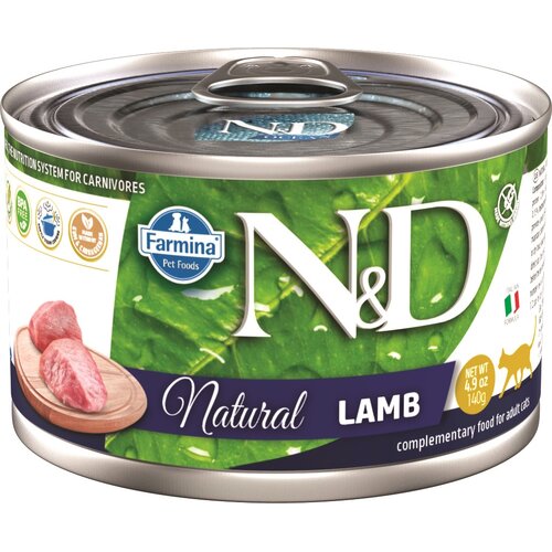 Karma dla kota FARMINA N&D Natural Jagnięcina (18 x 140 g)