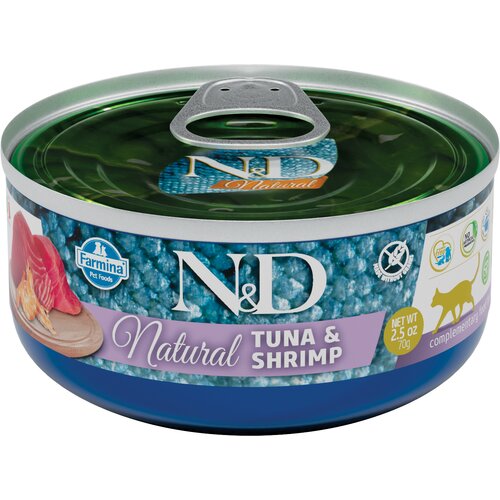 Karma dla kota FARMINA N&D Natural Tuńczyk i krewetki 70 g