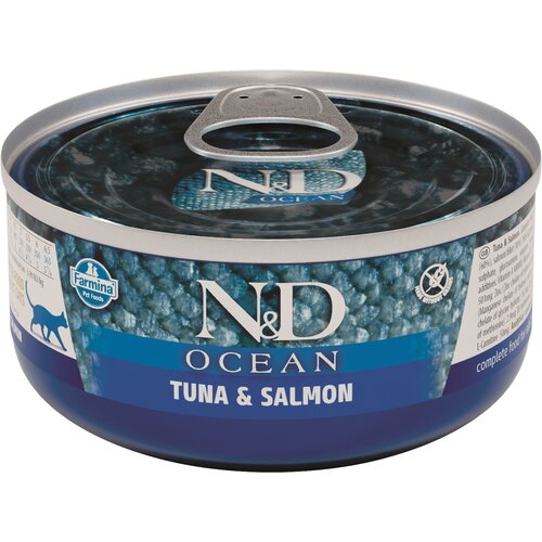Karma dla kota FARMINA N&D Ocean Tuńczyk z łososiem Adult 70 g