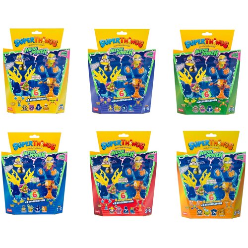 Zestaw figurek MAGIC BOX SuperThings Neon Power 6 Pack PST11B616PL00 (1 zestaw)