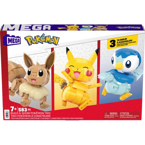 Klocki plastikowe MEGA Pokemon Trio Pokemonów HNT94