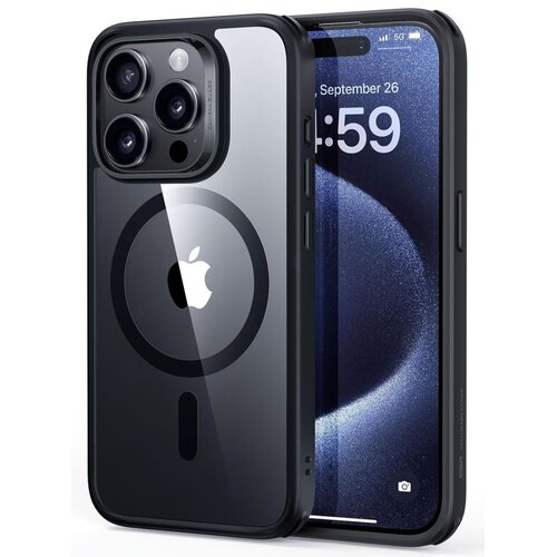 Etui ESR CH HaloLock MagSafe do Apple iPhone 15 Pro Przezroczysto-czarny