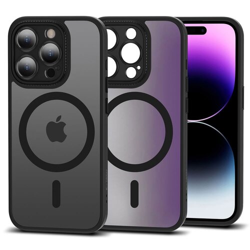 Etui TECH-PROTECT MagMat Cam+ MagSafe do Apple iPhone 15 Pro Czarny Matowy