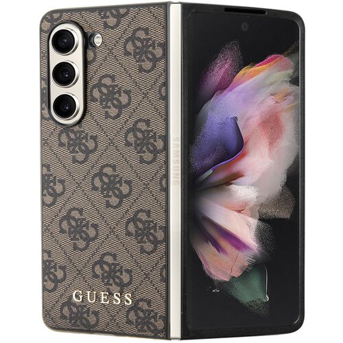 Etui GUESS 4G Charms Collection do Samsung Galaxy Z Fold 5 Brązowy