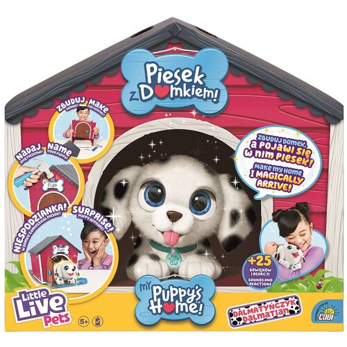 Zabawka interaktywna COBI Little Live Pets Piesek z domkiem MO-26483