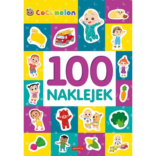 Książka z naklejkami Cocomelon 100 naklejek (miękka okładka)