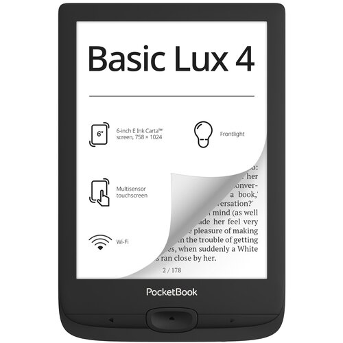Czytnik e-booków POCKETBOOK 618 Basic Lux 4 Czarny