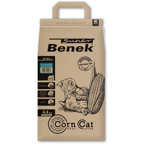 Żwirek dla kota SUPER BENEK Corn Cat Ultra Morska Bryza 7 L