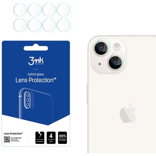 Szkło hybrydowe na obiektyw 3MK Lens Protection do Apple iPhone 15