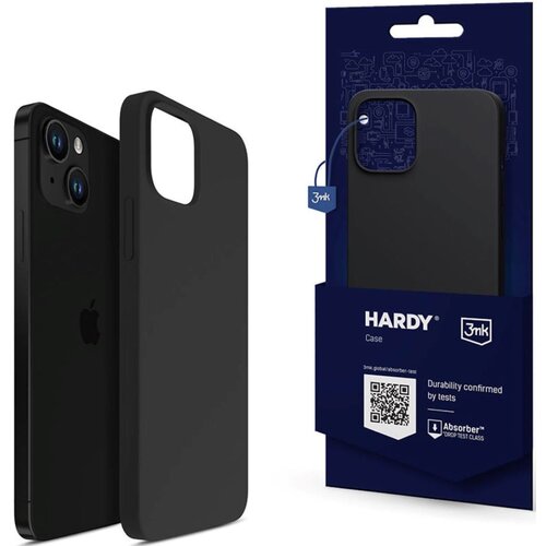 Etui 3MK Hardy Silicone MagCase do Apple iPhone 15 Grafitowy
