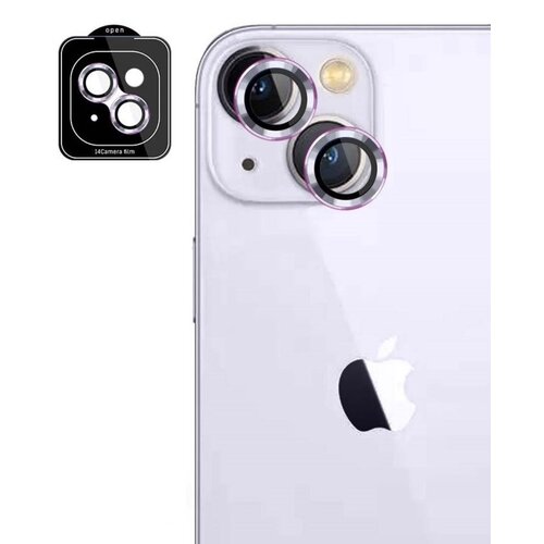 Szkło hartowane na obiektyw 3MK Lens Protection Pro do Apple iPhone 15 Plus Różowy
