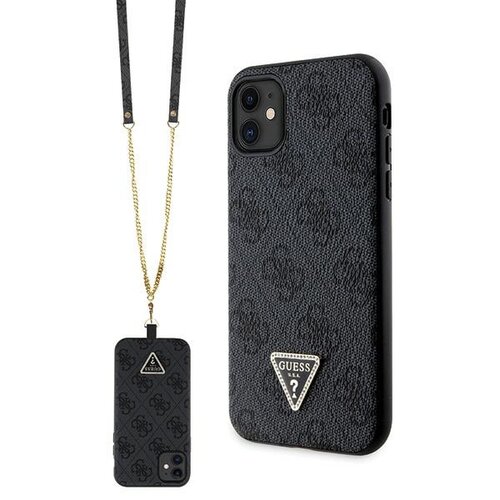 Etui GUESS Crossbody 4G Metal Logo do Apple iPhone 11/Xr Czarny