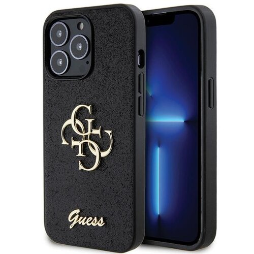 Etui GUESS Glitter Script Big 4G do Apple iPhone 13/13 Pro Czarny