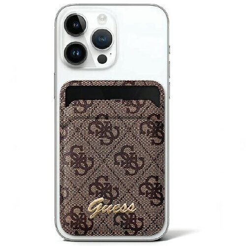 Etui GUESS Wallet Card Slot Stand 4G Classic Logo Brązowy