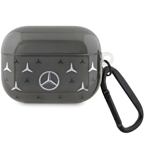 Etui MERCEDES Large Star Pattern do Apple AirPods Pro Czarny
