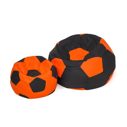 Pufa worek GO GIFT Piłka 7 XL Czarno-pomarańczowy 120 cm